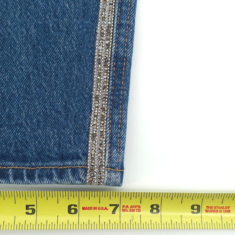 Lucky Brand Authentic Straight Women Jeans 0/25 Blue Side Stripe Denim - Picture 13 of 13